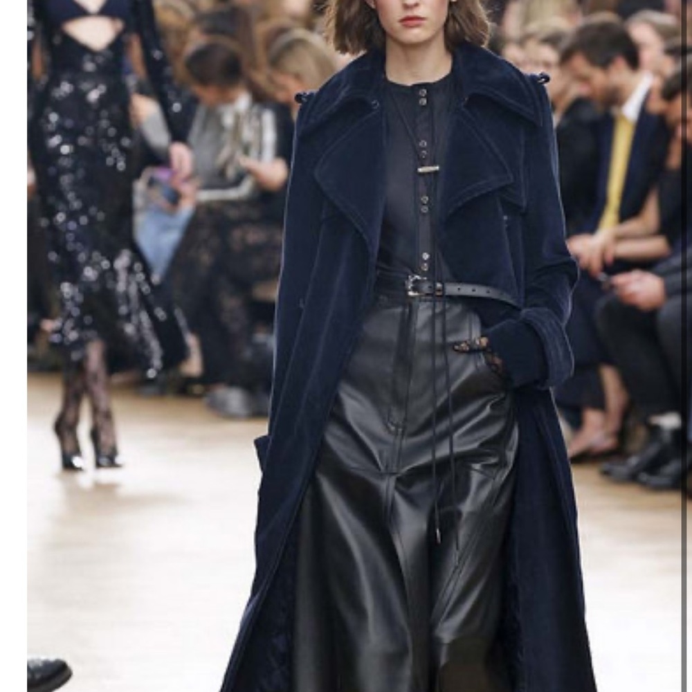 Nina Ricci Black Long-Sleeve Snap-Front Bodysuit